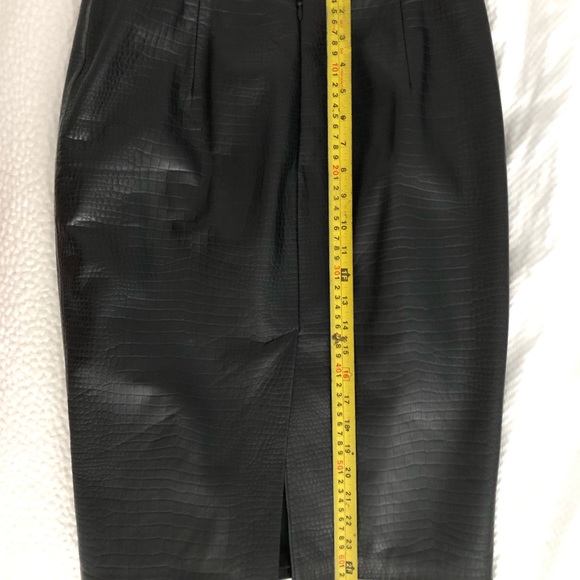 100%genuine leather pencil croco skirt - Picture 7 of 7
